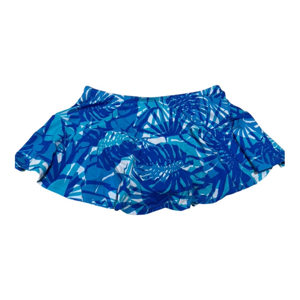 Avenue Vibrant Blue and White Swim Skirt Size 16 - Picture 4 of 11